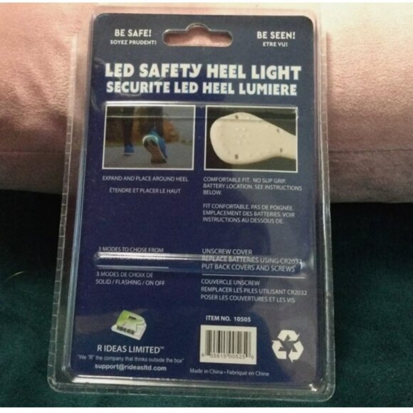 LED Safety Heel Light - Lime Green - Picture 3 of 4
